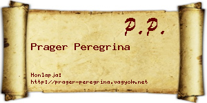Prager Peregrina névjegykártya